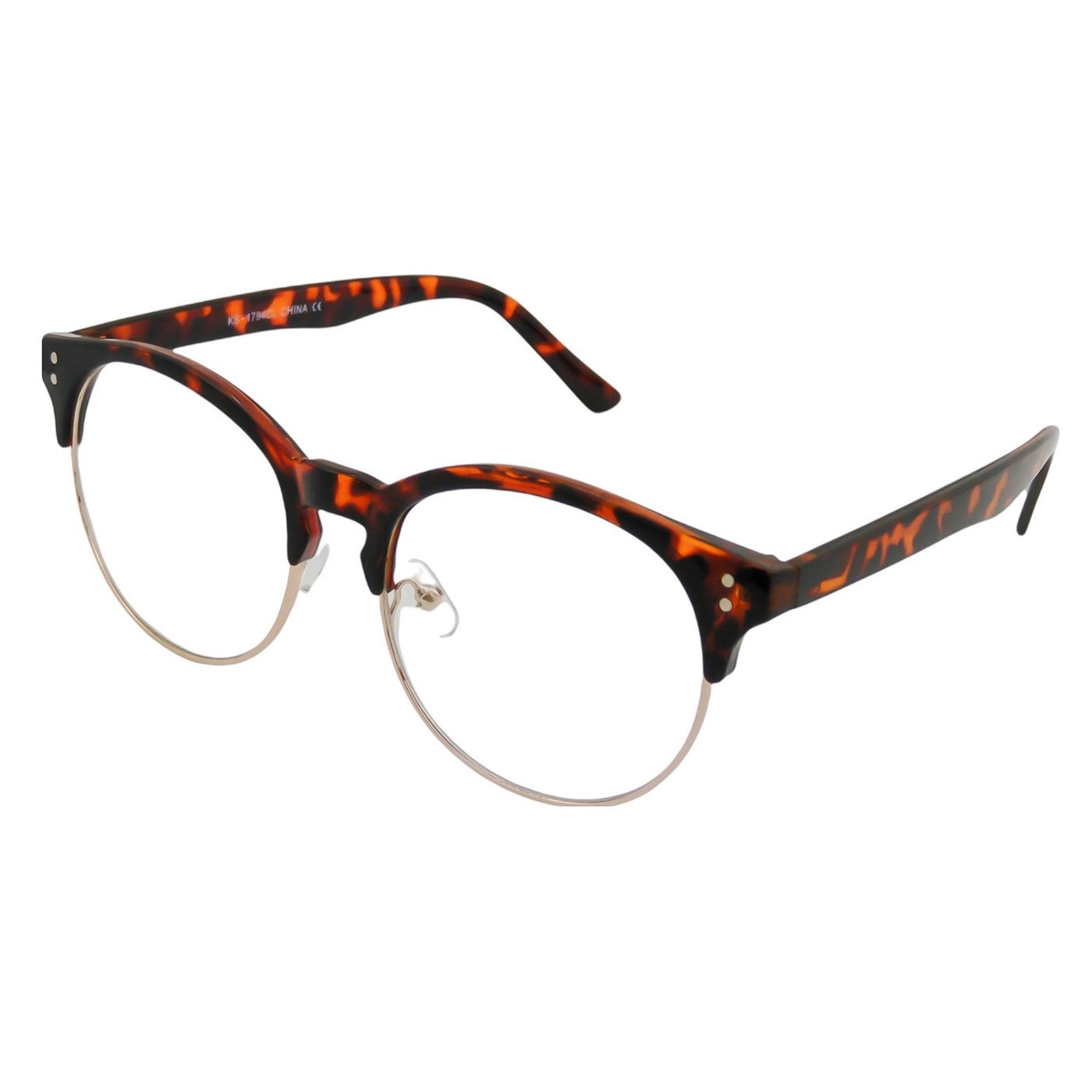 Occhiali neutri KISS mod.WAVE montatura da vista STILE MOSCOT uomo donna  VINTAGE